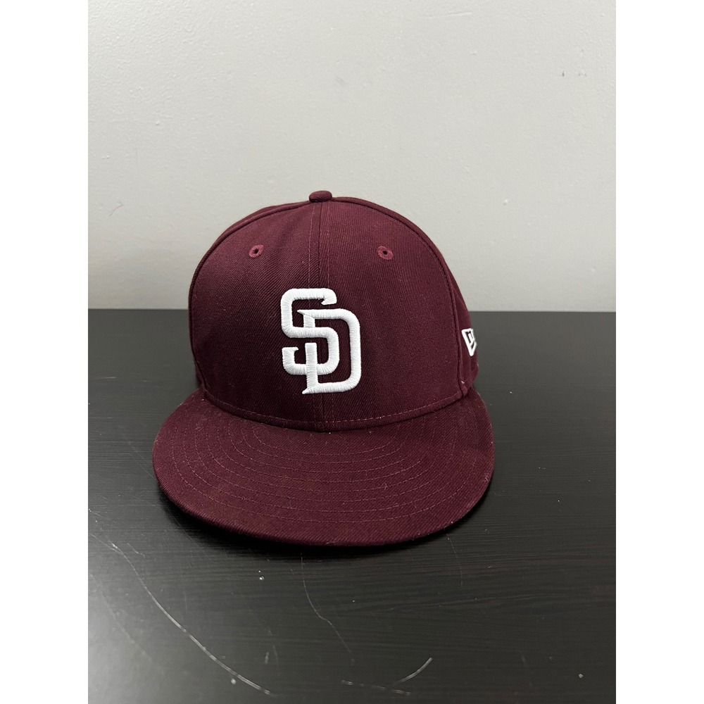 New Era 9FIFTY San Diego Padres Snapback Hat Maroon Burgundy MLB